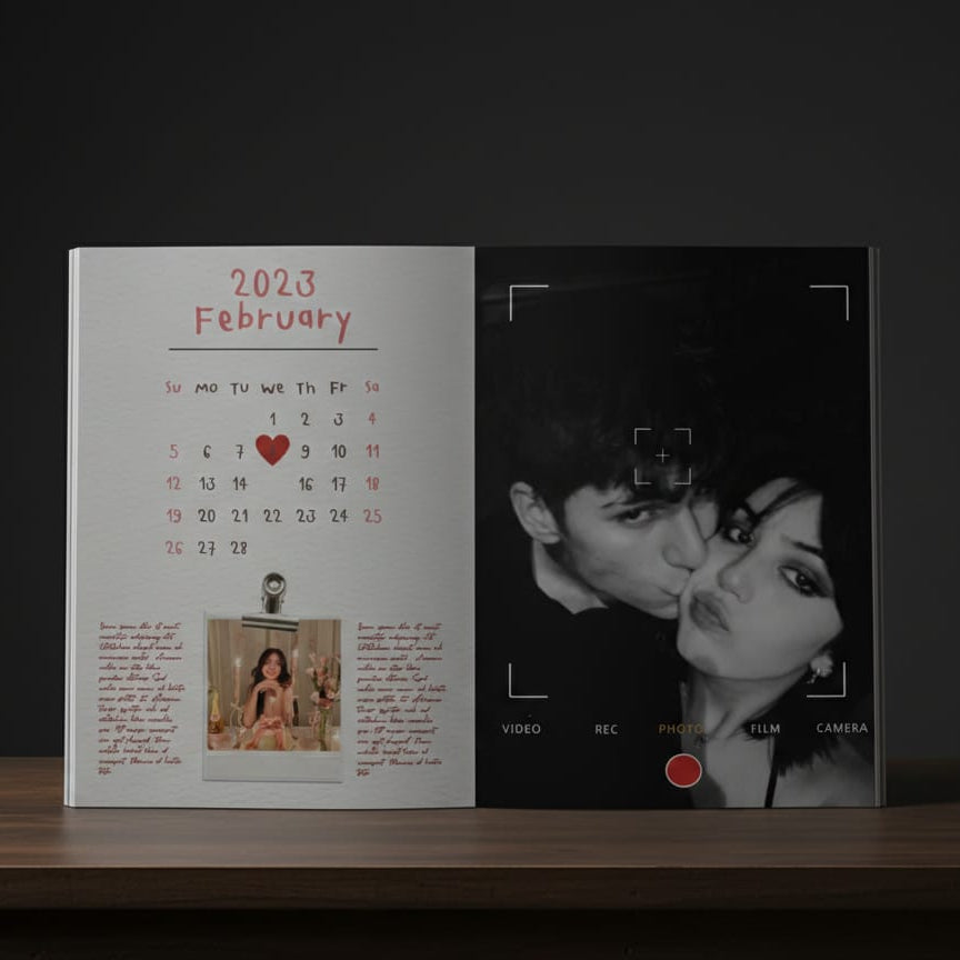 20 PAGE COUPLE / BIRTHDAY PREMIUM MAGAZINE | A4 SIZE PHOTO FRAME FREE | 40 POLAROID IMAGES FREE