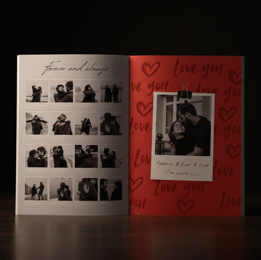 20 PAGE COUPLE / BIRTHDAY PREMIUM MAGAZINE | A4 SIZE PHOTO FRAME FREE | 40 POLAROID IMAGES FREE