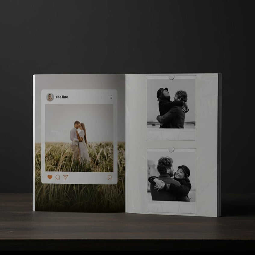 20 PAGE COUPLE / BIRTHDAY PREMIUM MAGAZINE | A4 SIZE PHOTO FRAME FREE | 40 POLAROID IMAGES FREE
