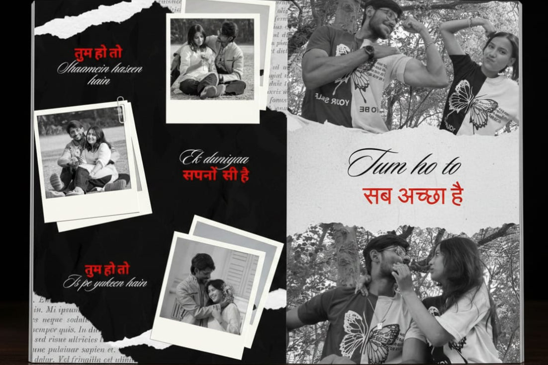 12 PAGE LYRICAL COUPLE MAGAZINE | 18 POLAROID IMAGES FREE | 1 CUSTOMIZED WISH CARD FREE
