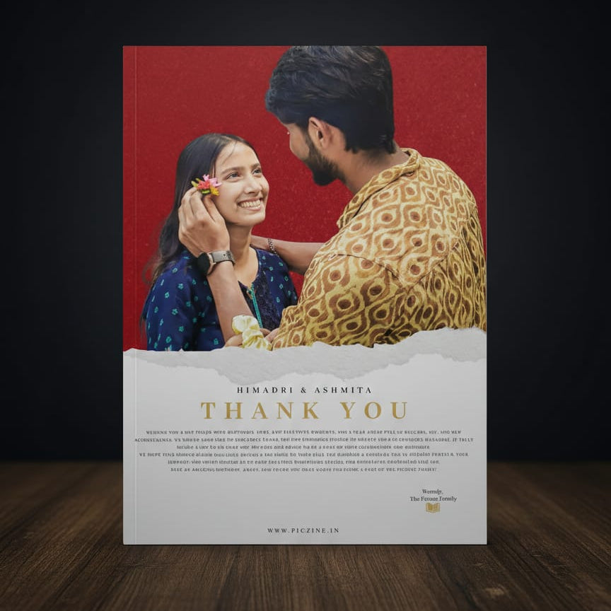 12 PAGE LYRICAL COUPLE MAGAZINE | 18 POLAROID IMAGES FREE | 1 CUSTOMIZED WISH CARD FREE