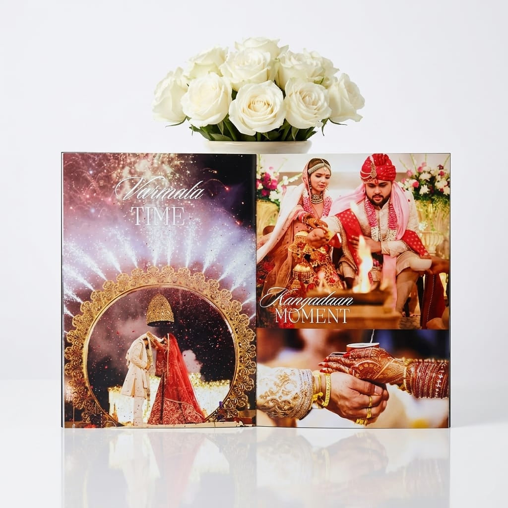 20 PAGE WEDDING PREMIUM MAGAZINE | A4 SIZE PHOTO FRAME FREE | 40 POLAROID IMAGES FREE