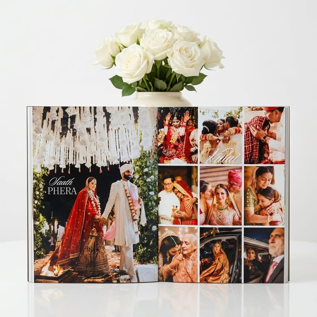 20 PAGE WEDDING PREMIUM MAGAZINE | A4 SIZE PHOTO FRAME FREE | 40 POLAROID IMAGES FREE