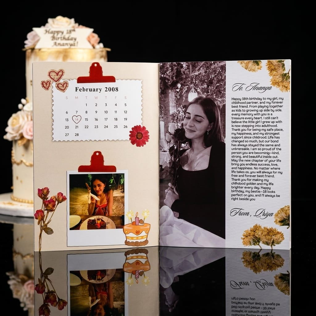20 PAGE BIRTHDAY PREMIUM MAGAZINE | A4 SIZE PHOTO FRAME FREE | 40 POLAROID IMAGES FREE