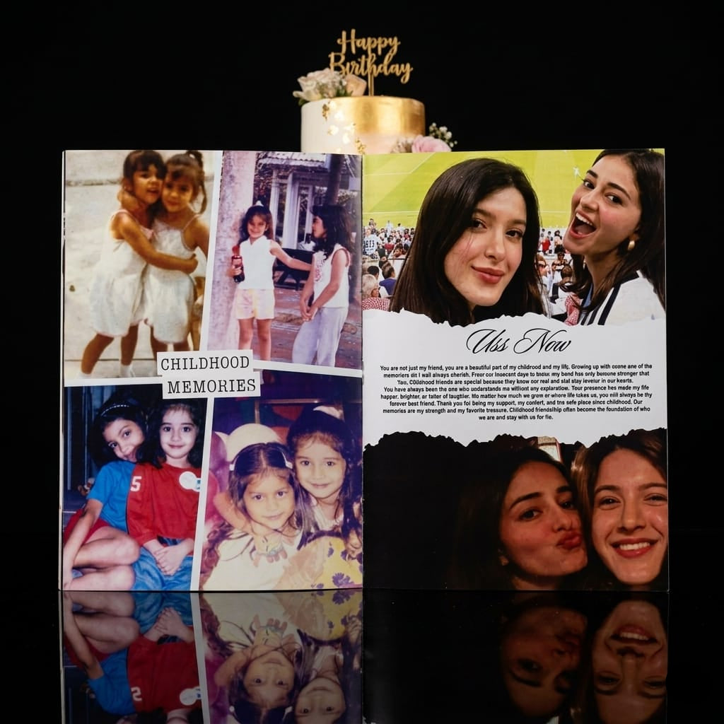 20 PAGE BIRTHDAY PREMIUM MAGAZINE | A4 SIZE PHOTO FRAME FREE | 40 POLAROID IMAGES FREE