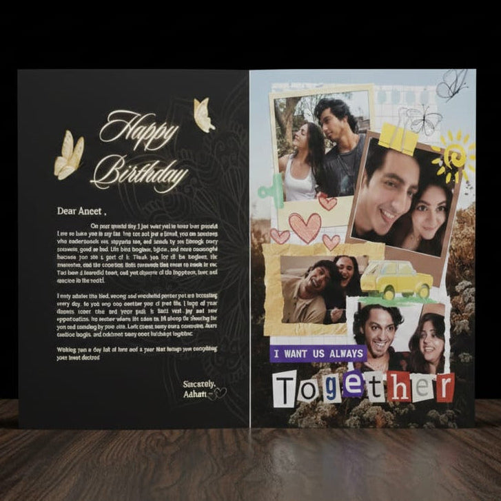 8 PAGE BIRTHDAY MAGAZINE   | FREE  9 POLAROID IMAGES