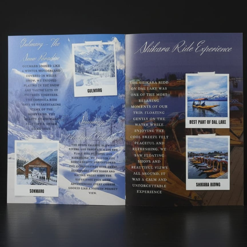 12 PAGE TRAVELING MAGAZINE  | 18 POLAROID IMAGES FREE | 1 CUSTOMIZED WISH CARD FREE