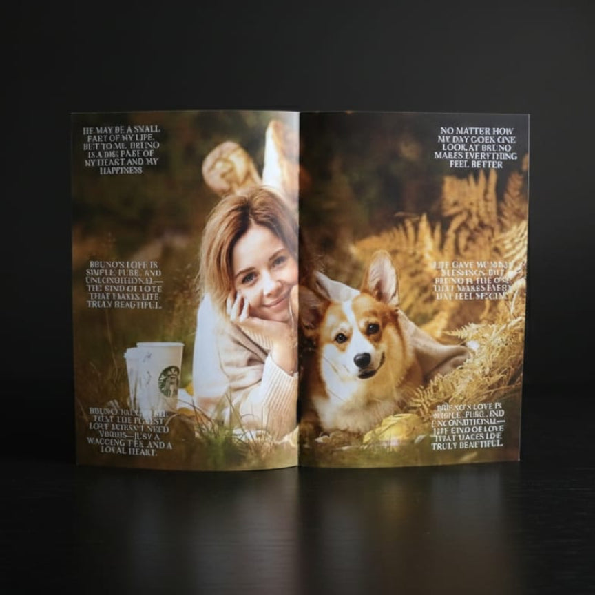 12 PAGE PET MAGAZINE  | 18 POLAROID IMAGES FREE | 1 CUSTOMIZED WISH CARD FREE