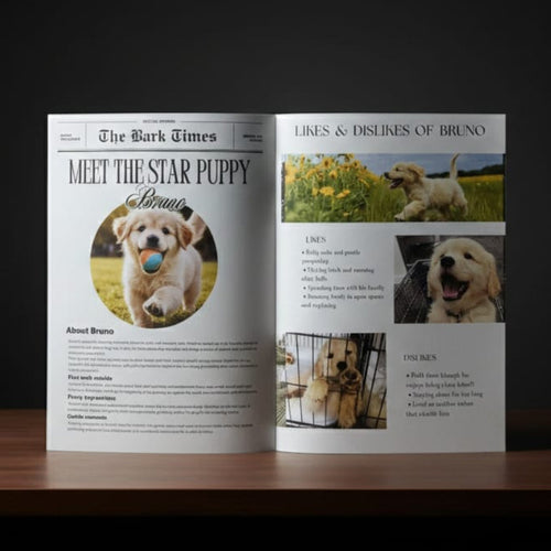 12 PAGE PET MAGAZINE  | 18 POLAROID IMAGES FREE | 1 CUSTOMIZED WISH CARD FREE