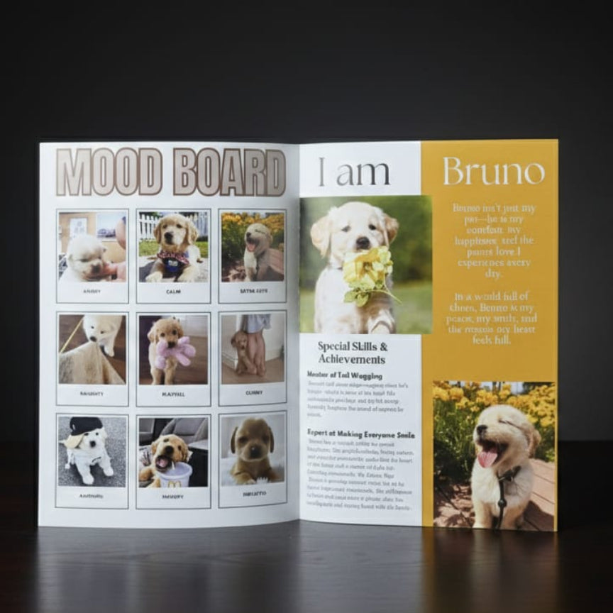 12 PAGE PET MAGAZINE  | 18 POLAROID IMAGES FREE | 1 CUSTOMIZED WISH CARD FREE