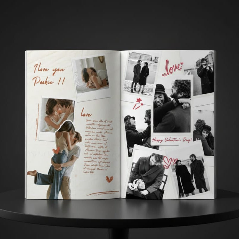 20 PAGE COUPLE / BIRTHDAY PREMIUM MAGAZINE | A4 SIZE PHOTO FRAME FREE | 40 POLAROID IMAGES FREE