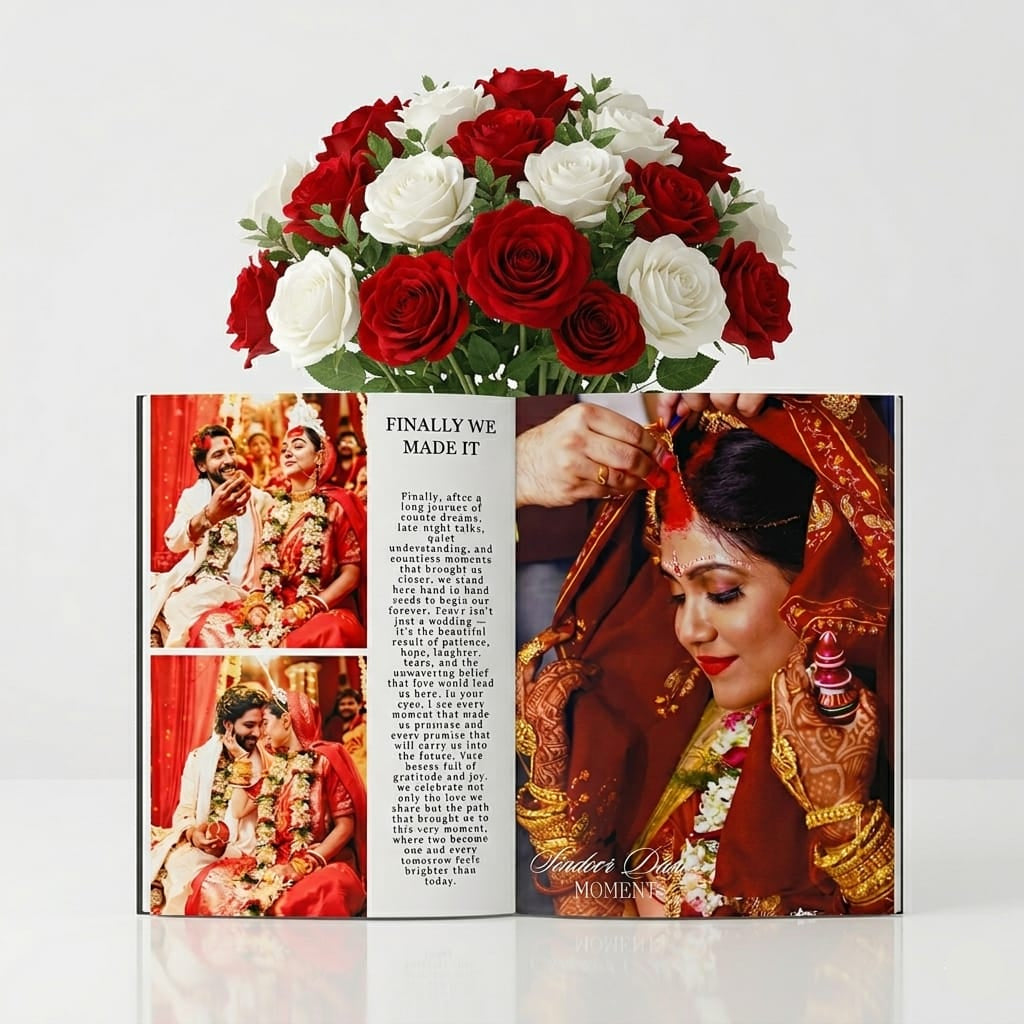 20 PAGE WEDDING PREMIUM MAGAZINE | A4 SIZE PHOTO FRAME FREE | 40 POLAROID IMAGES FREE