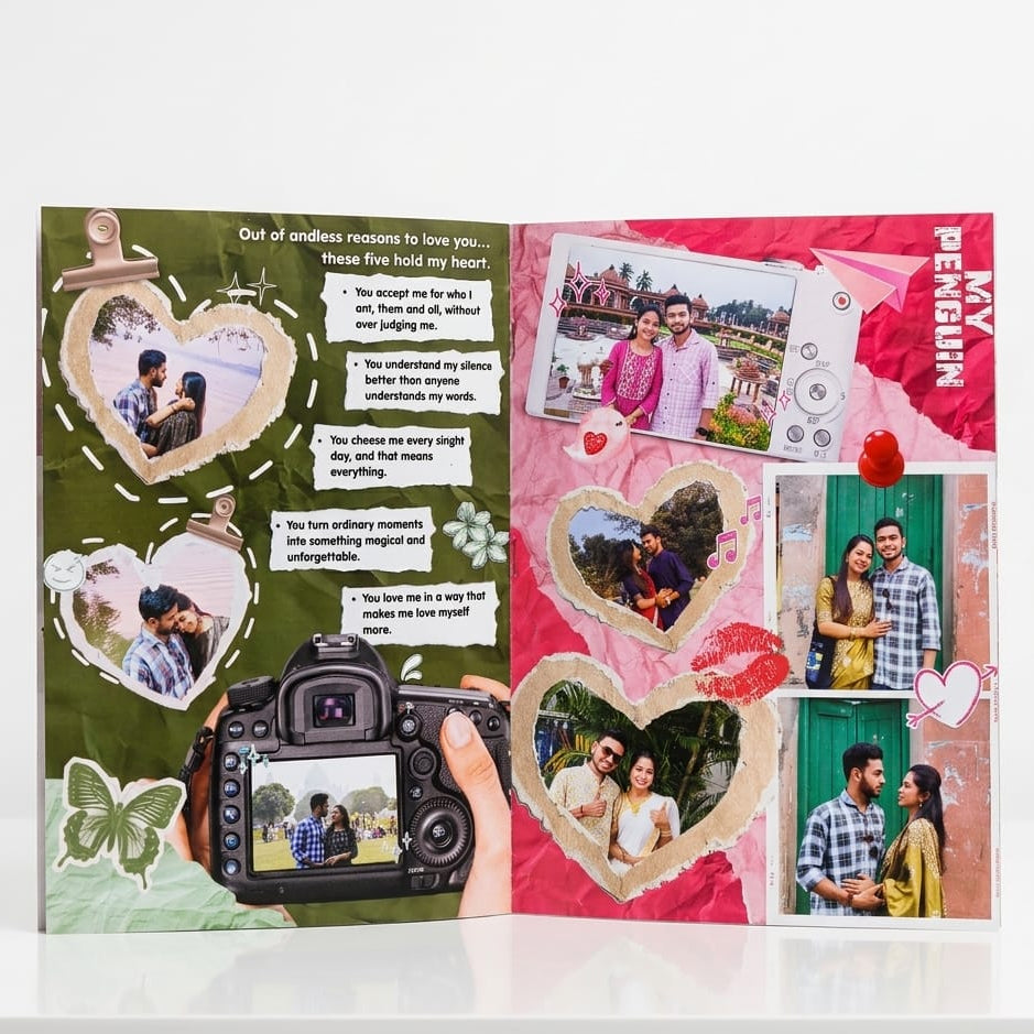8 PAGE COUPLE MAGAZINE  | 9 POLAROID IMAGES FREE