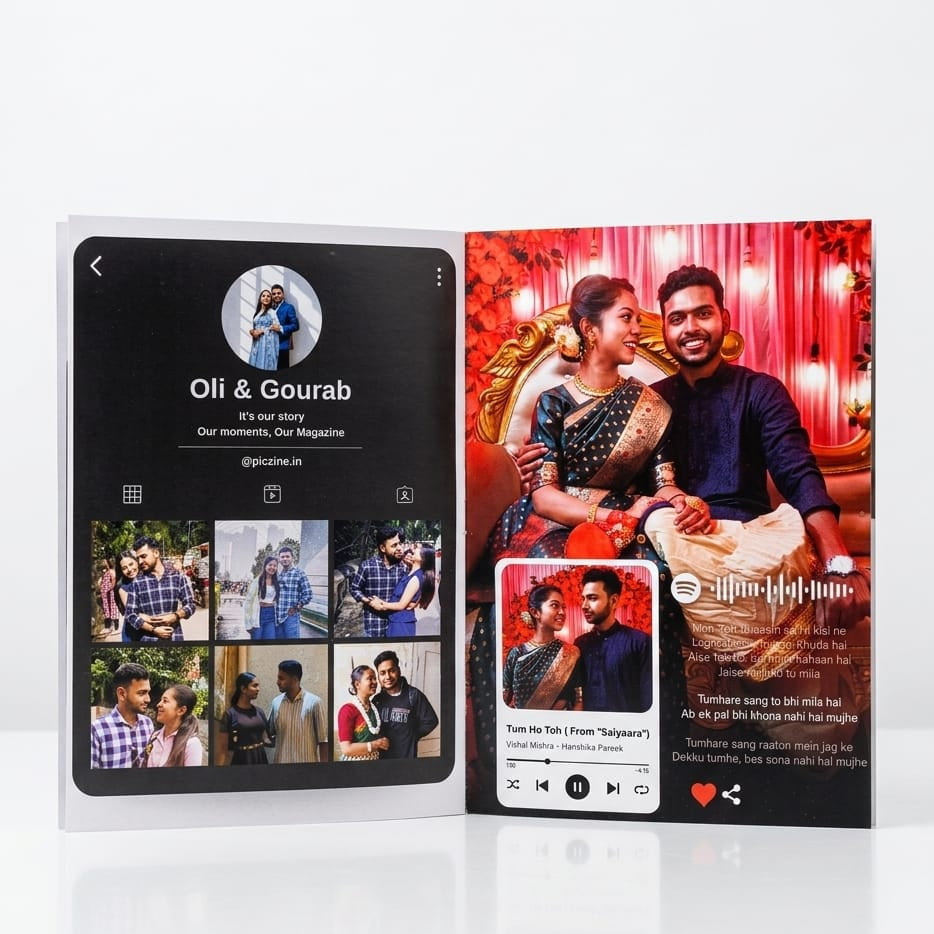 8 PAGE COUPLE MAGAZINE  | 9 POLAROID IMAGES FREE